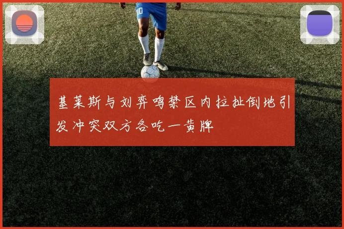 基莱斯与刘弈鸣禁区内拉扯倒地引发冲突双方各吃一黄牌